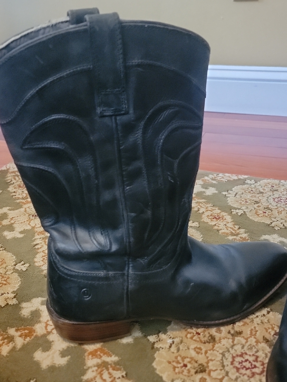 dingo Black Leather Boot Interior Label